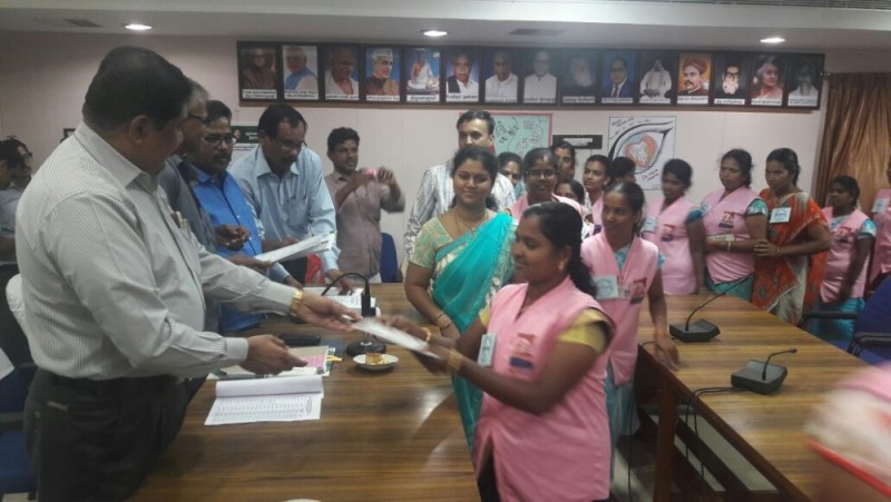 Certificate Distribution by Theni District Collect